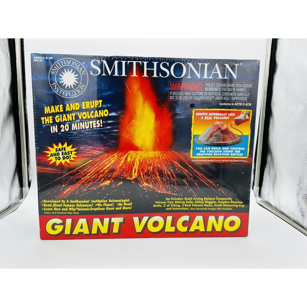 Smithsonian Giant‎ Volcano Home Science Kit Safe & Easy Ages 8+ Brand New Sealed